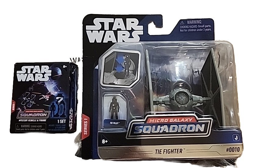 Star Wars Micro Galaxy Squadron Series 1 TIE Fighter with Mystery Pilot Vehicle  