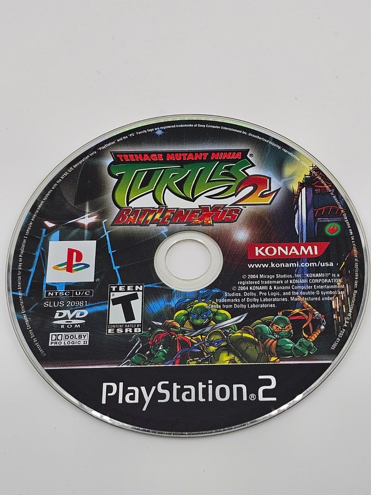 Sony Playstation 2 PS2 Teenage Mutant Ninja Turtles 2 Battlenexus Disc Only