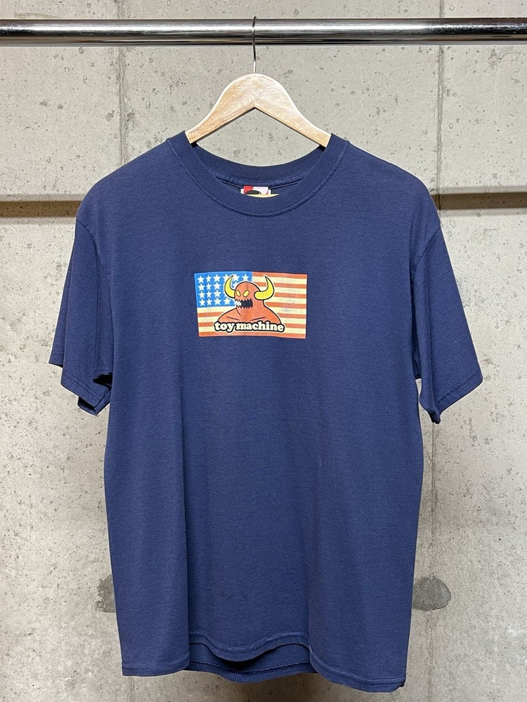 Early 2000s Toy Machine Skateboards T-Shirt Navy Men's Medium 19x27