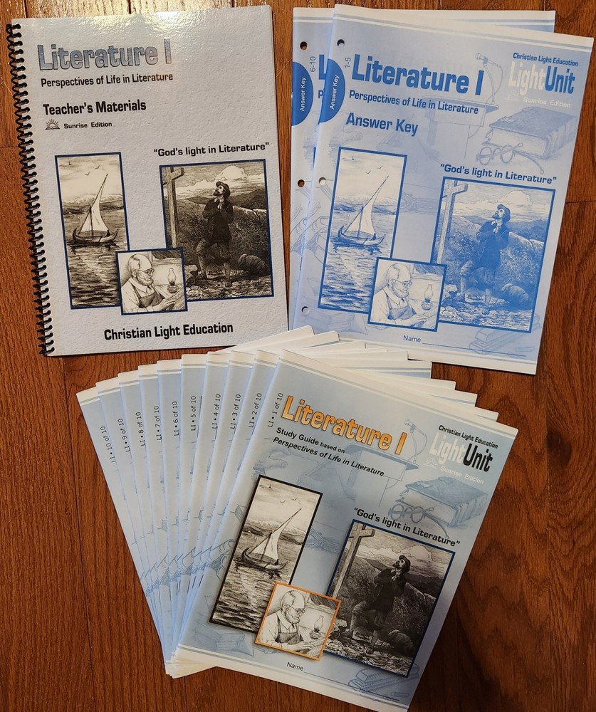 Christian Light Education Literature I Teacher Materials Answer Keys 10 Units