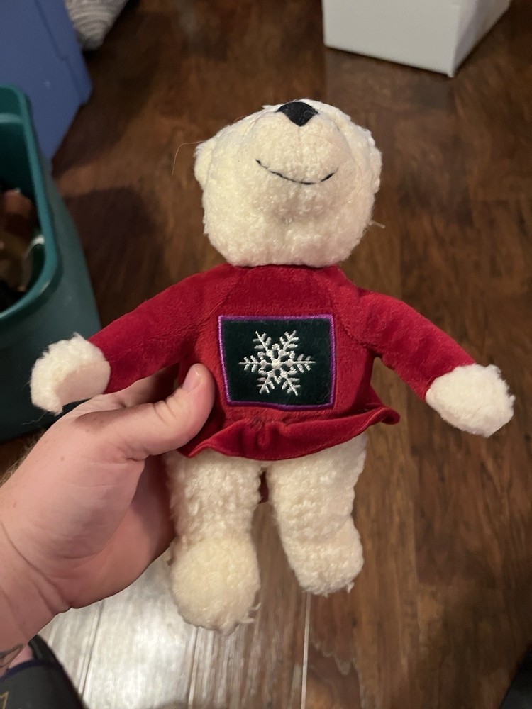 Hallmark Kiss Kiss Girl Magnetic Plush Teddy Bear 10 Inch Christmas