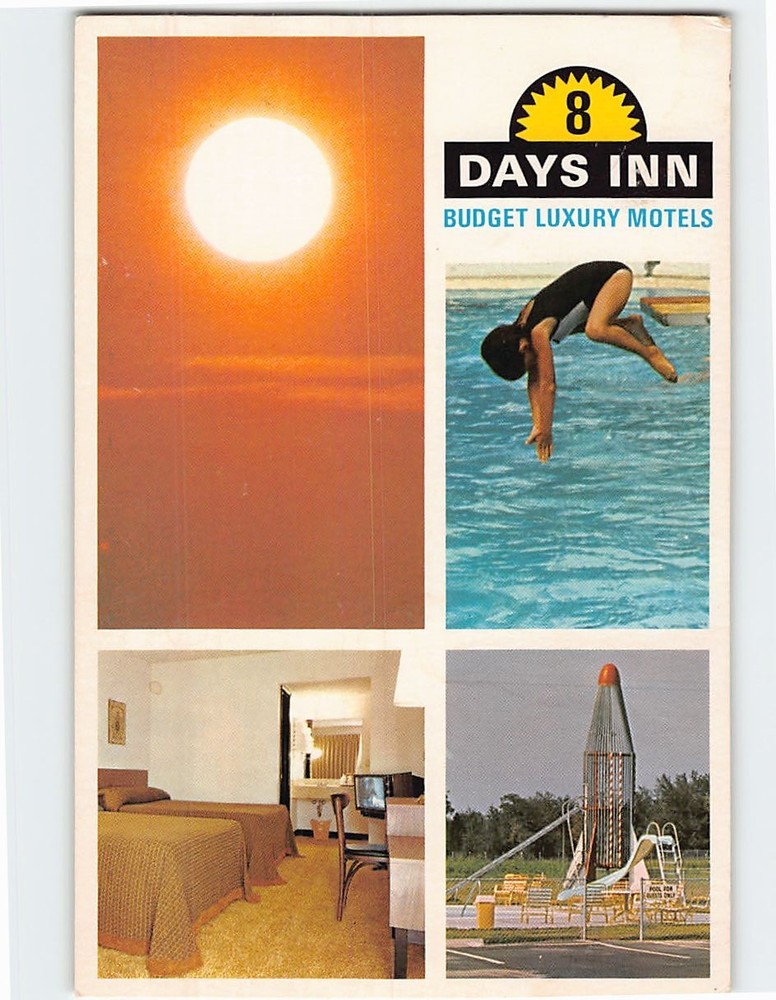 Postcard 8 Days Inn Atlanta Georgia USA