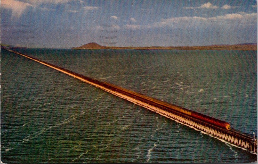 Dr Jim Stamps Postcard Great Salt Lake Utah