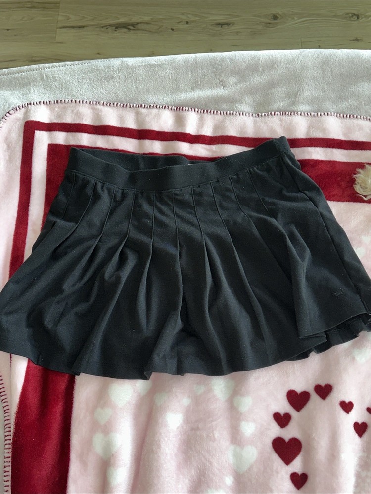 Victoria’s Secret PINK Pleated Black Tennis Skort Size Large