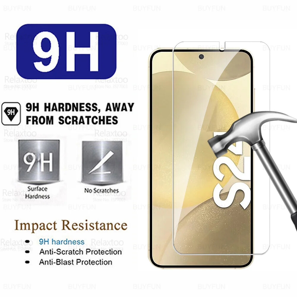 4PCS Tempered Glass Screen Protector for Samsung Galaxy S21 S22 S23 S24 FE Ultra – Anti-Scratch HD Clear