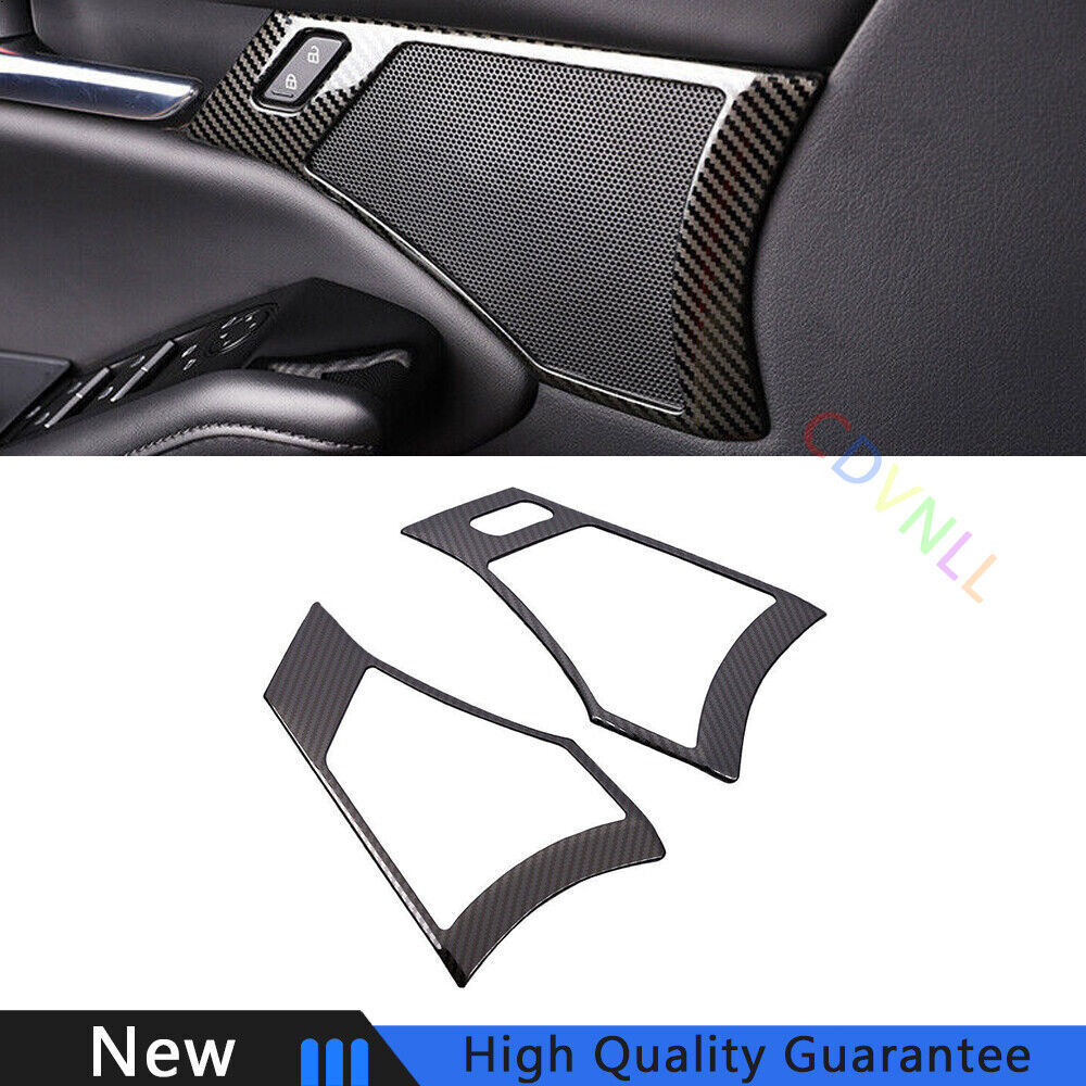 For Mazda 3 Axela 2020-2021 Carbon Fiber Steel Inner Door Horn Frame Cover Trim