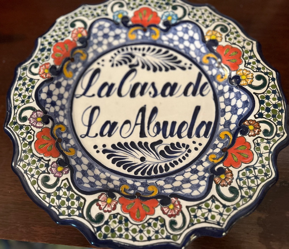 Vintage Telavera grandmother Plate  La Casa de La Abuela  Signed del angel-image