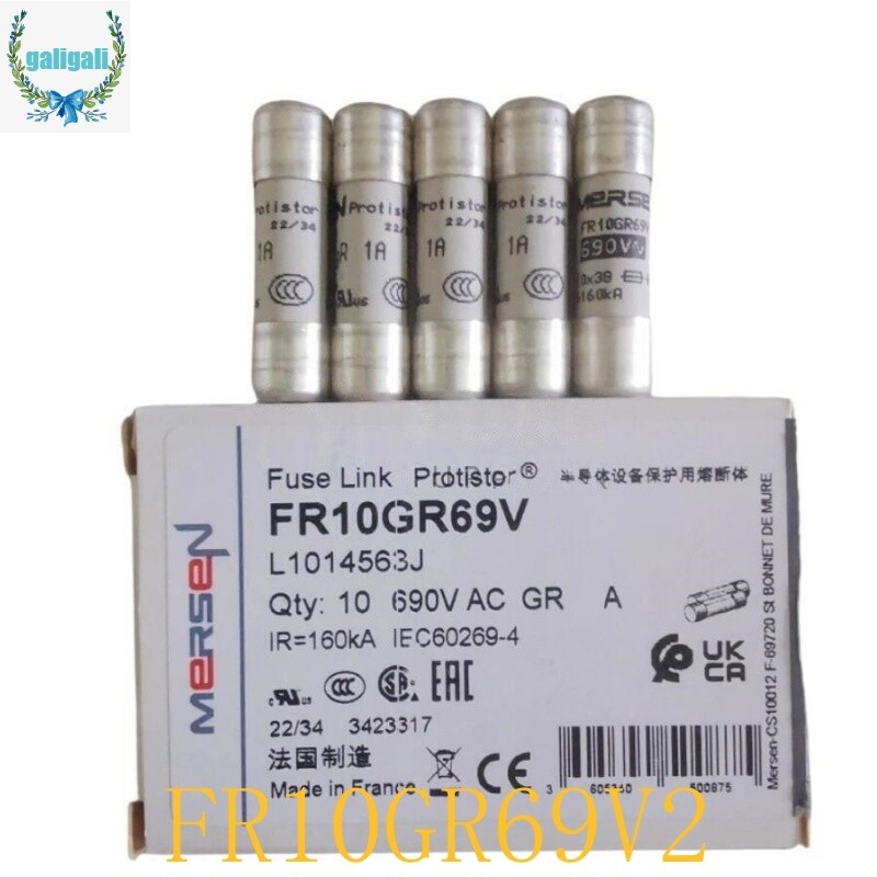10PCS Brand New MERSEN Ferraz Shawmut FR10GR69V2 Link Protistor Fuse 2A 690V