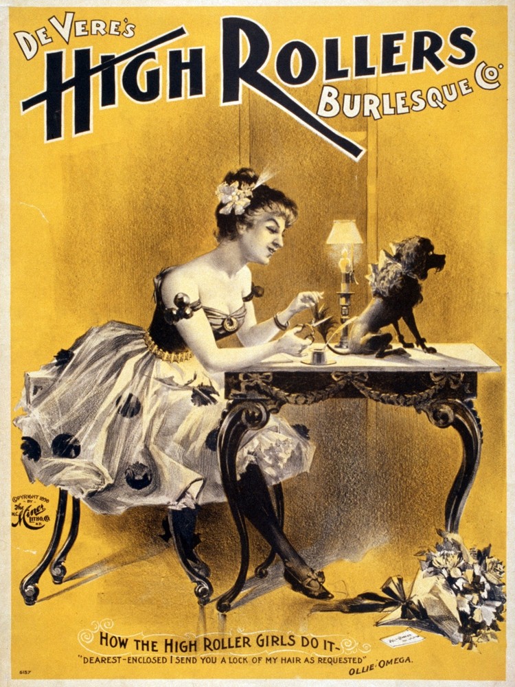 High Rollers Decorative Performance Poster. Fine Art Wall Interior Design 2622