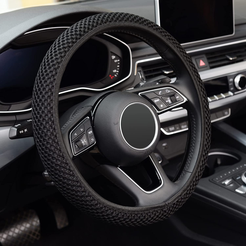 Elastic Stretch Steering Wheel Cover,Warm in Winter and Cool in Summer, Universa