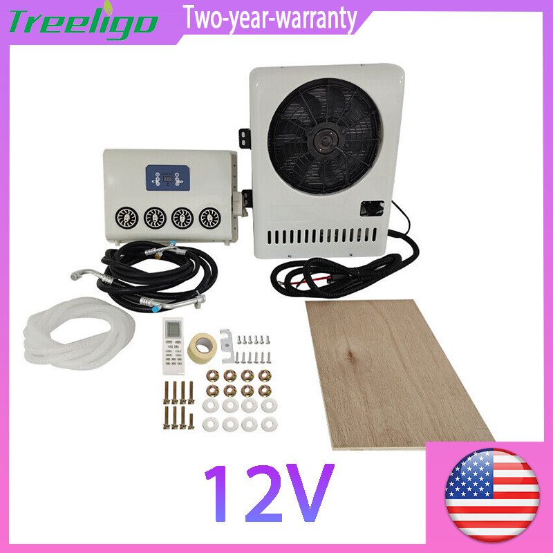 12V 12000 BTU Split AC for Trucks Buses RVs and Caravans