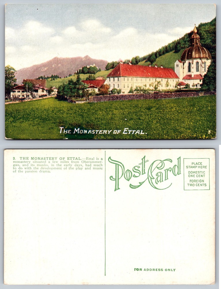 Monastery Ettal Postcard