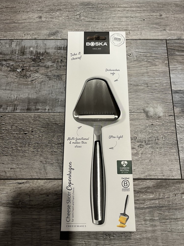 BOSKA Stainless Steel Cheese Slicer Copenhagen For Most Types of Hard Cheese