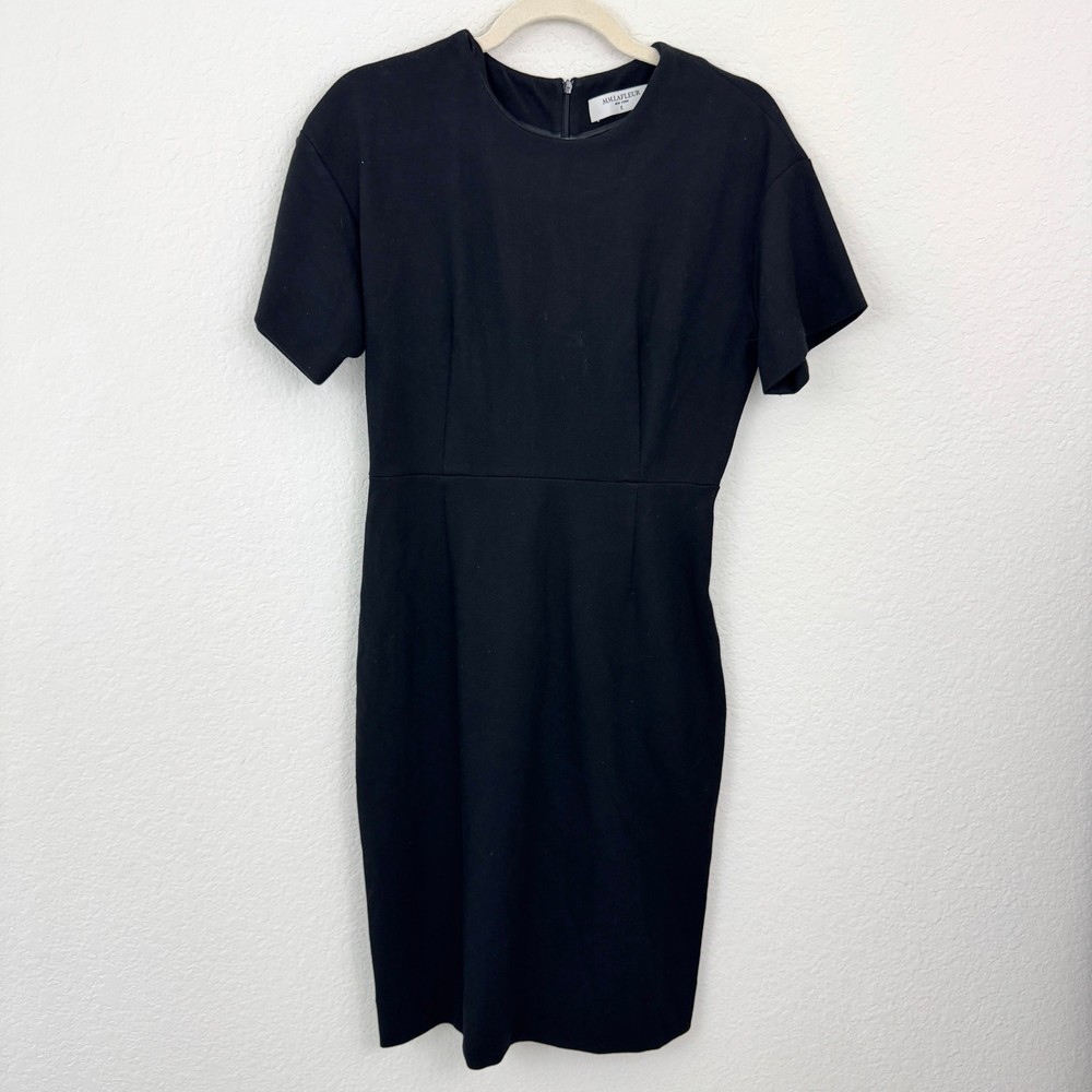 MM. Lafleur Womens Sheath Dress Size 8 Minimal Classic Neutral Office Black