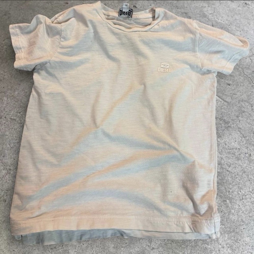 Diesel White Short Sleeve T-Shirt Size S