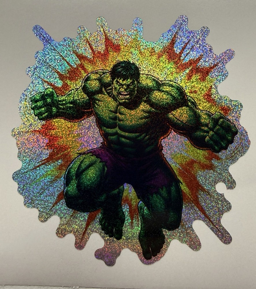Incredible Hulk Holographic Tiny Sparkle Vinyl Decal