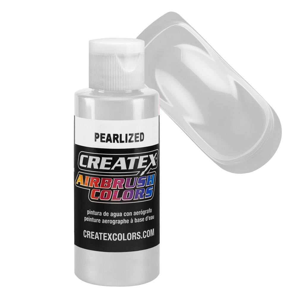 2oz Createx Pearl Silver 5308 - 2Z Airbrush Paint Color - Art