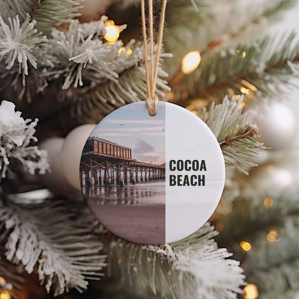 Cocoa Beach Christmas Ornament Christmas Gift Cocoa Beach Gift Cocoa Beach