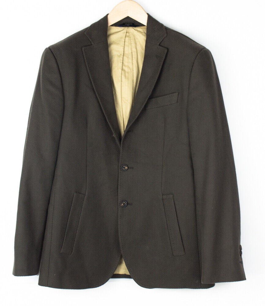MASSIMO DUTTI Men Extrafine Cotton Blazer Jacket Size S (48 - 38)