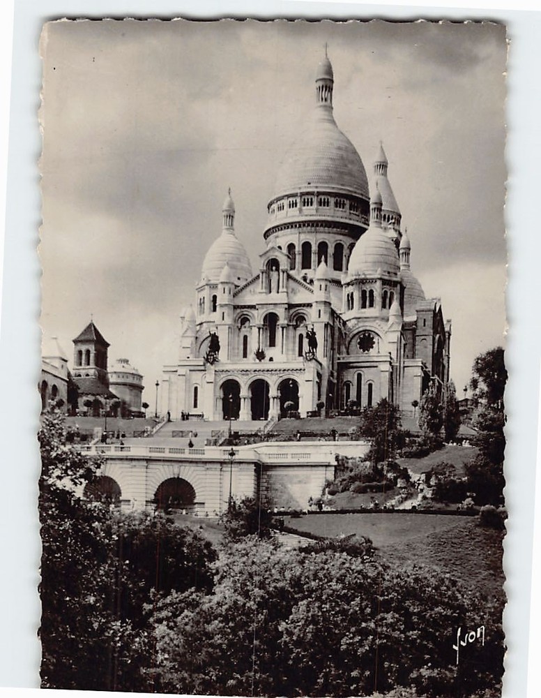 Postcard Basilique du Sacré Cœur de Montmartre Paris France