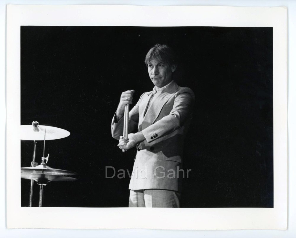 '81 Charlie Watts The Rolling Stones Drummer Old Original Gahr Music Photo B759