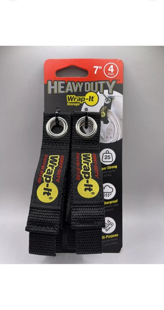 Wrap-It Heavy-Duty Storage Strap, 4-Pk., 7in., Model# 104-10BX