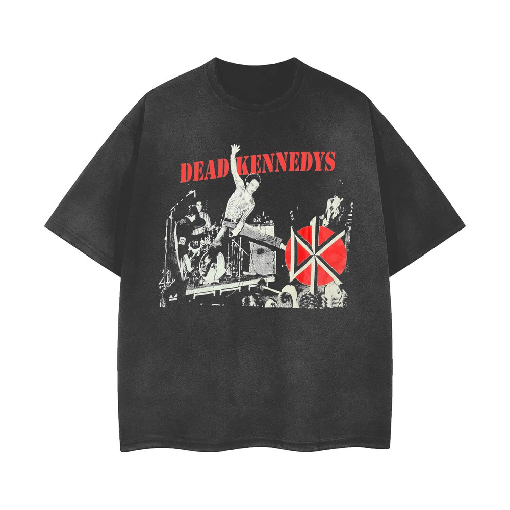 Vintage Acid Washed Ripped Rock Band T-Shirt - Distressed Unisex Tee 101486-image