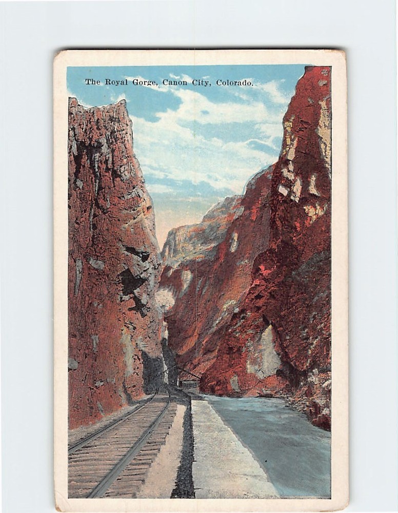 Postcard The Royal Gorge Canon/Canyon City Colorado USA North America