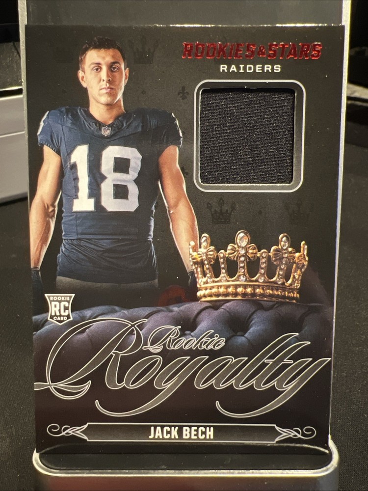 2025 Panini Rookies & Stars Jack Bech Rookie Royalty Patch #RR-JBH Raiders RC