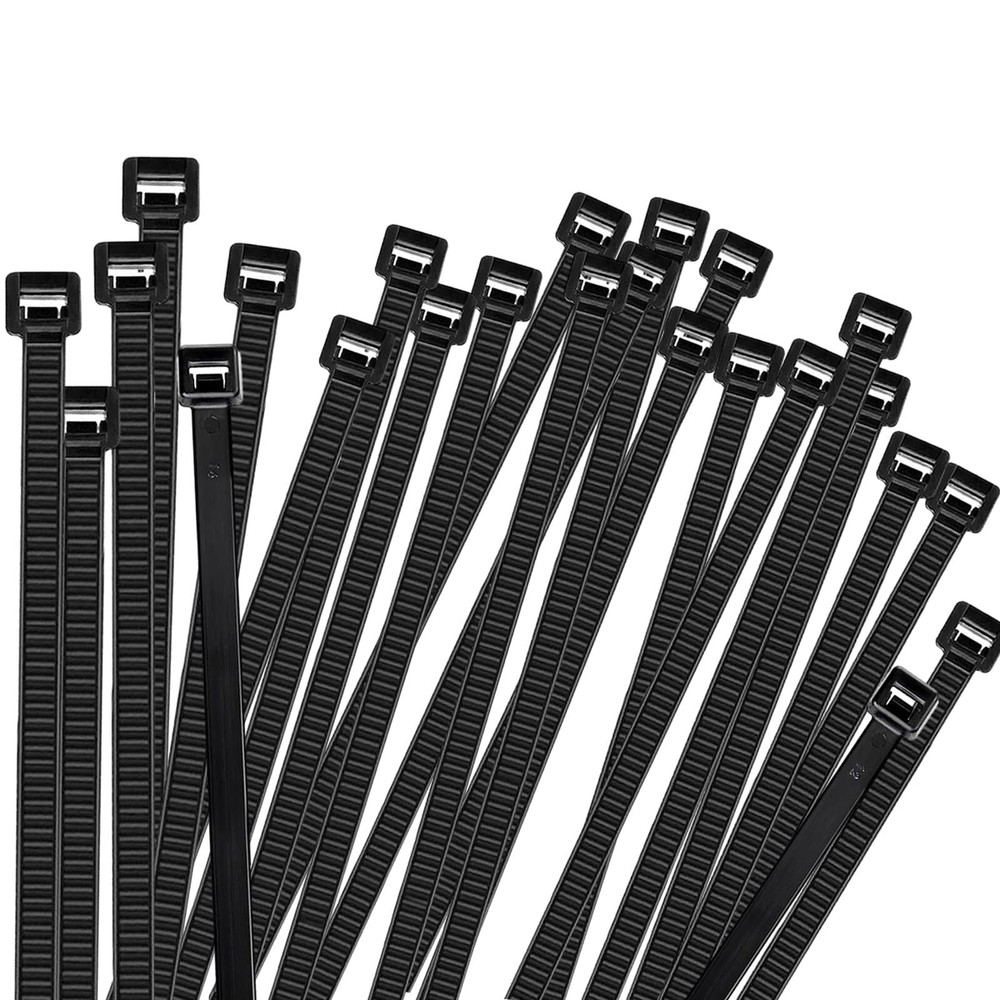 Zip Ties 8 inch Heavy Duty Zip Ties with 120 Pounds Tensile Strength, Black C...