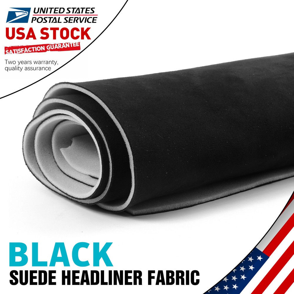 Suede Headliner Fabric with Foam Backing for Roof Liner Repair or Replacement