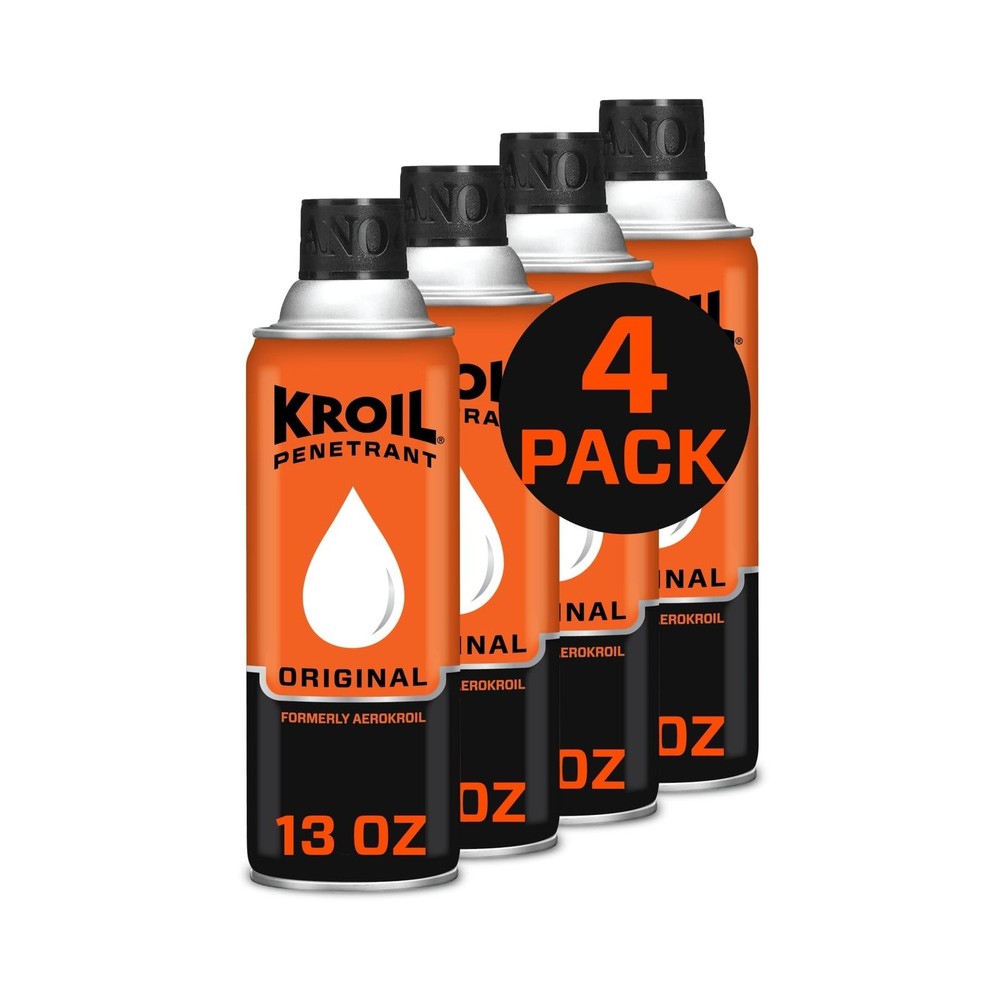 Kroil Original Penetrating Oil (Aerosol Spray-13oz Can-Case of 4) | Penetrant...