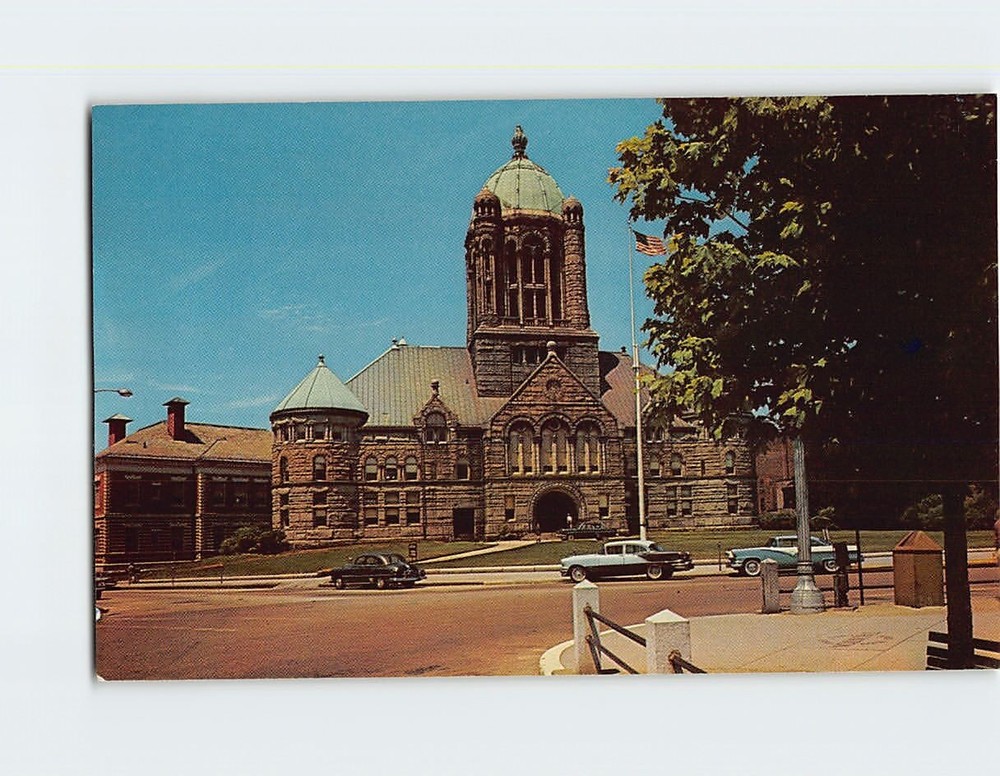 Postcard Bristol County Court House Taunton Massachusetts