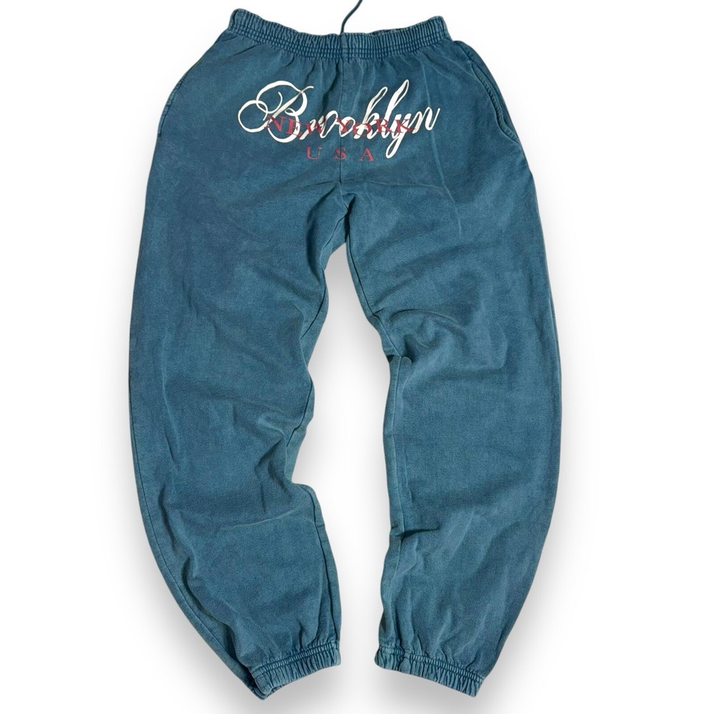 Urban Outfitters VTG Style Sweatpants Brooklyn USA Size Small Relax Skate Fleece