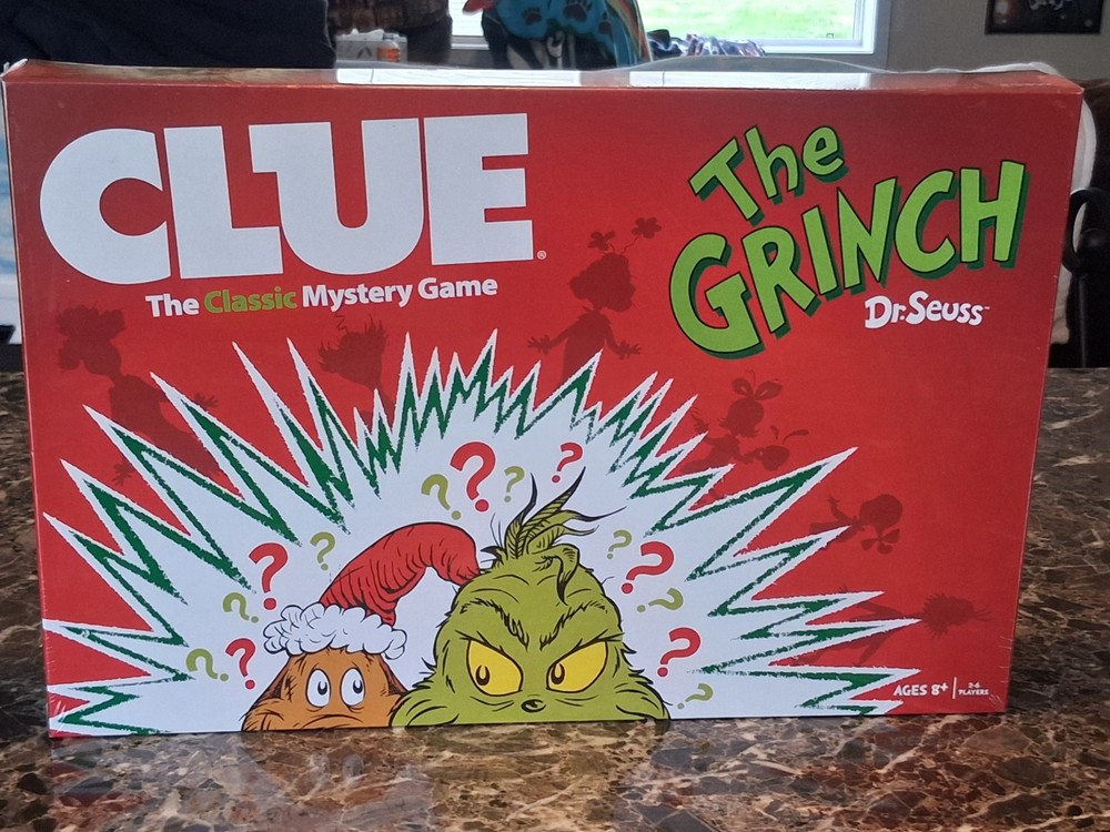 NEW WRAPPED Clue Dr. Seuss How The Grinch Stole Christmas Edition Board Game