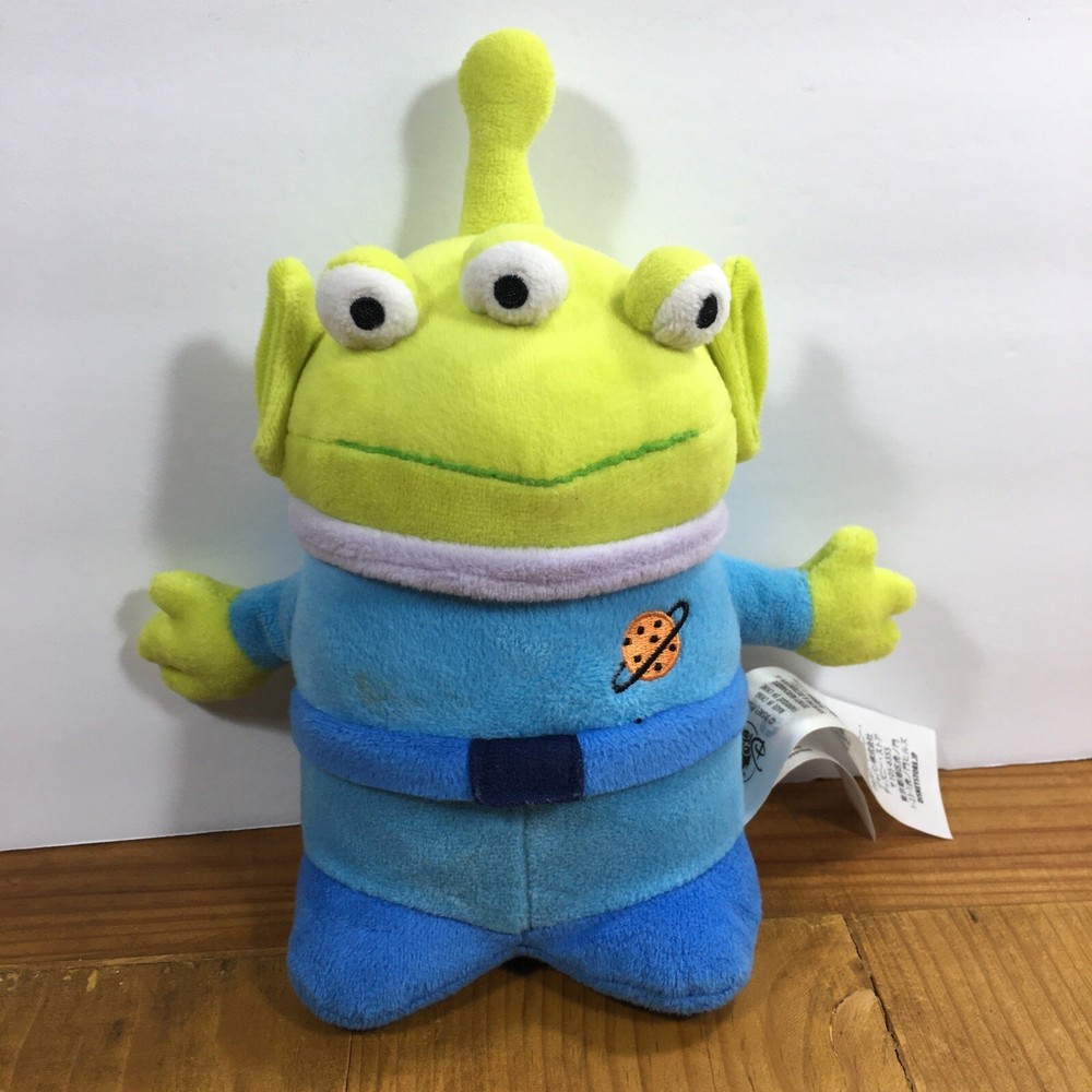 Disney Pixar Toy Story 4 8 Inch Plush Alien Stuffed Toy with 3 Eyes Green and Blue