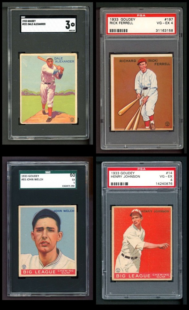 1933 Goudey Boston Red Sox Team Set 4 - VG/EX 7163459