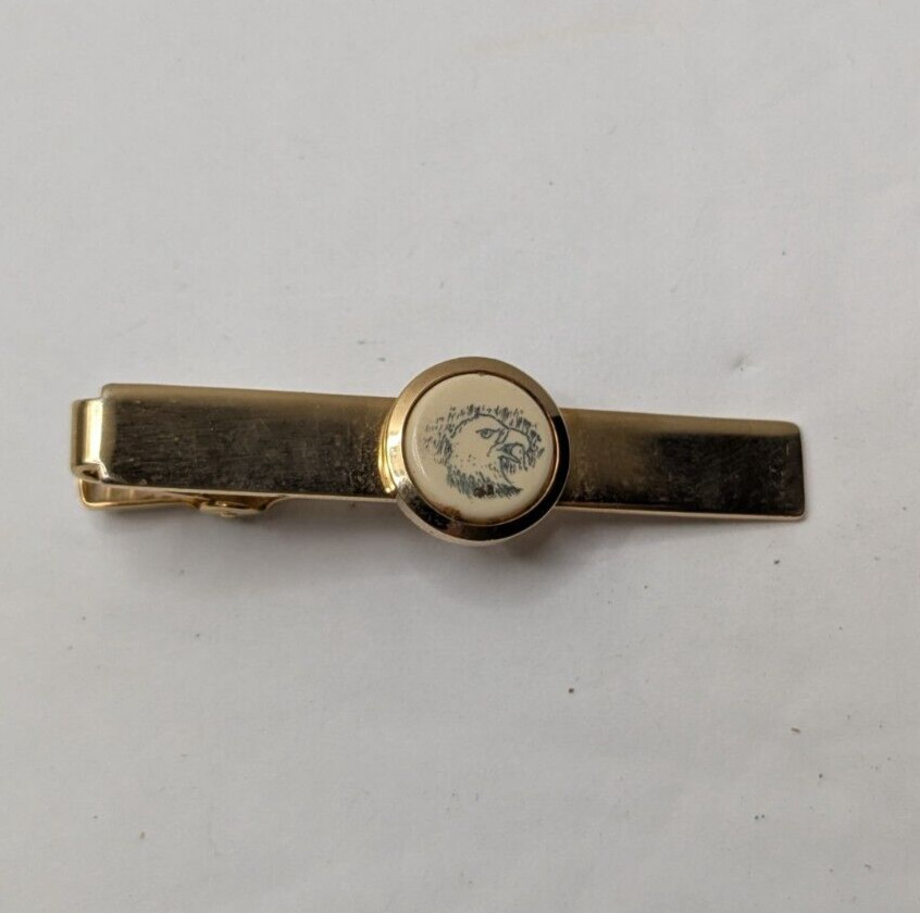 Vintage Tie Clip Gold Tone with Eagle Anson 2 inches