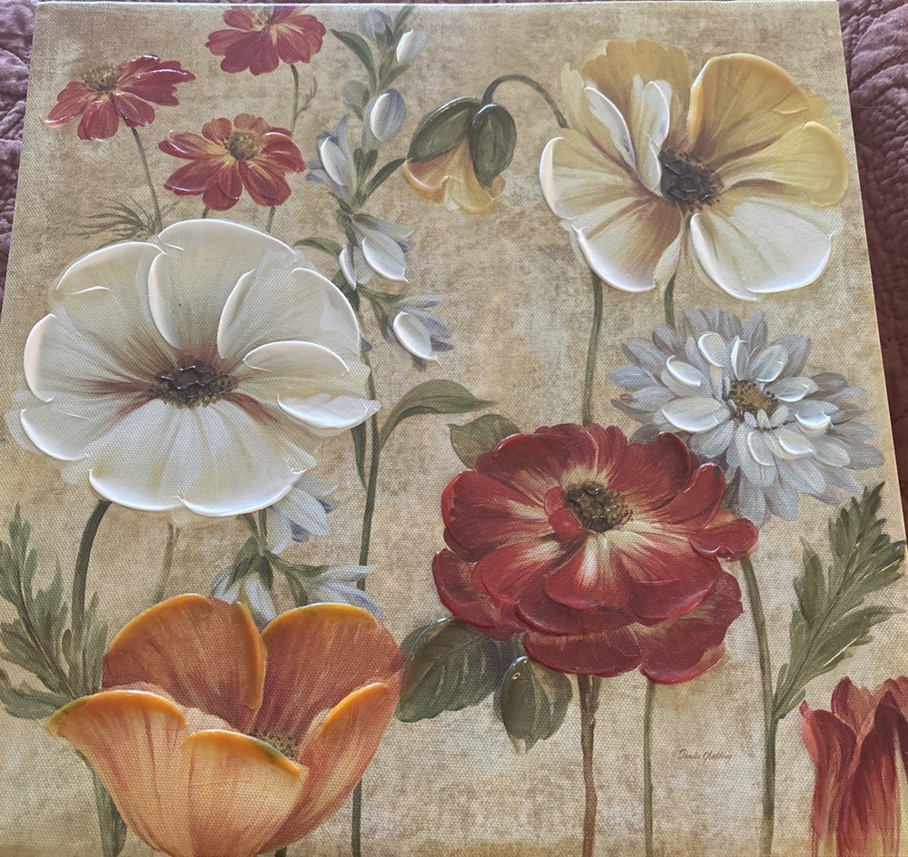Floral Painting on Canvas