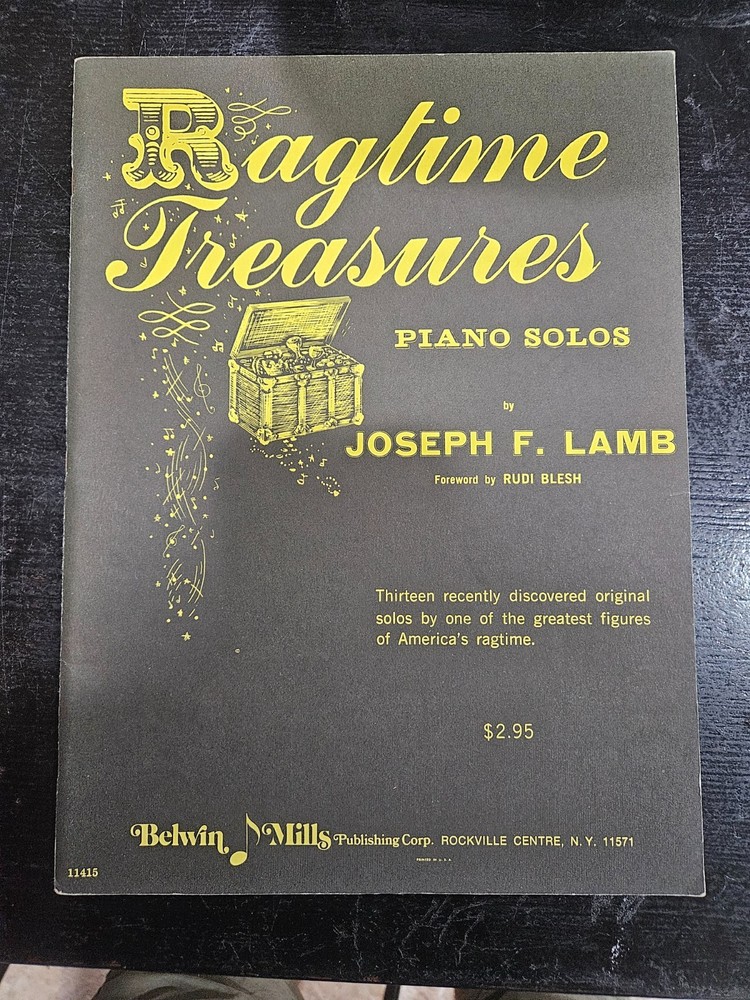 JOSEPH F. LAMB  Ragtime Piano Solos RAGTIME TREASURES Sheet Music Songbook