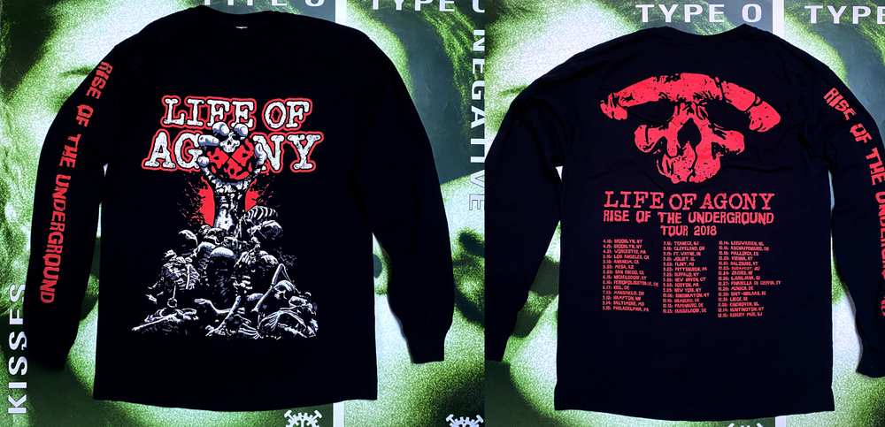 LIFE OF AGONY 2018 RISE OF THE UNDERGROUND Longsleeve Gift For Fan Unisex BO2762