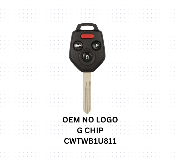 OEM Subaru CWTWB1U811 , G Chip Remote Head Key Fob Black Pod 57497AL00A