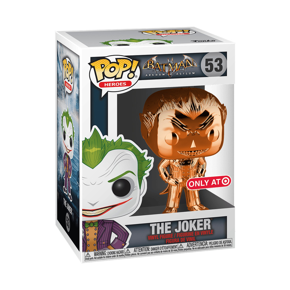 Funko POP! Heroes The Joker #53 - Shiny Orange (Chrome) - Target Exclusive