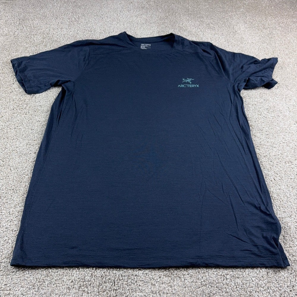 Arcteryx Shirt Mens Extra Large Blue Ionia Merino Wool Arcword Outdoors Hiking