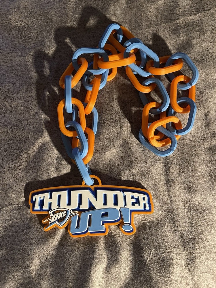 OKC Thunder Oversized Pendant Necklace