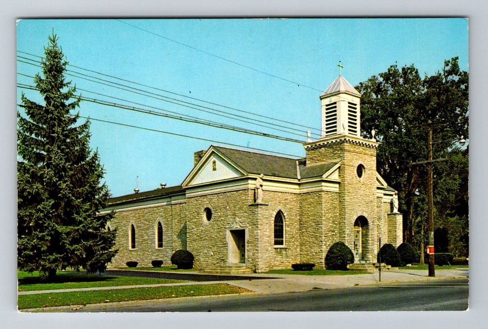 Utica, NY-New York, Our Lady of Lourdes Roman Catholic Church Vintage Postcard