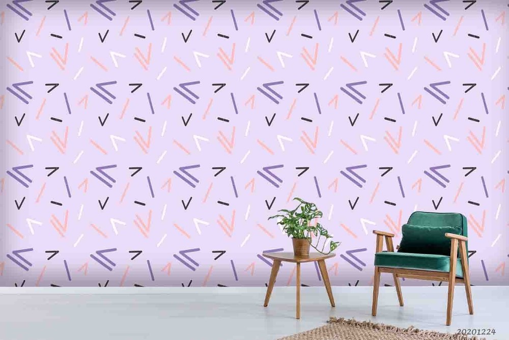 3D Geometric Shapes Pattern Wall Murals Wallpaper Murals Wall Sticker 4
