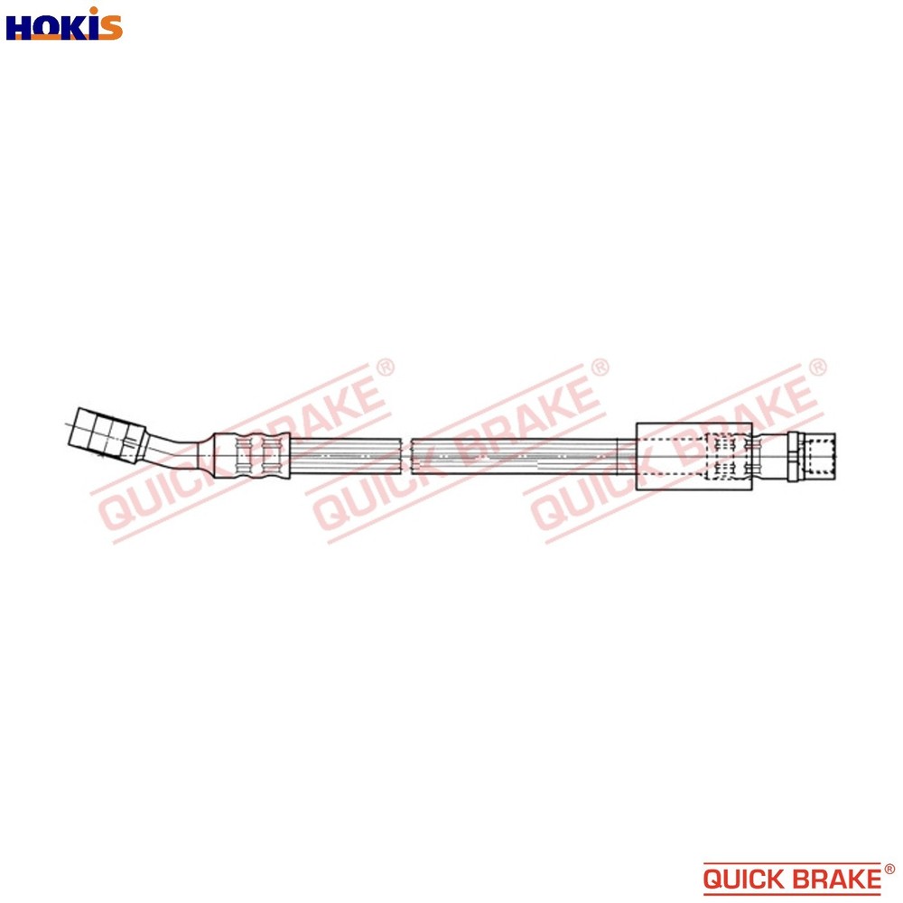 BRAKE HOSE 58.988 FOR VAUXHALL TIGRA/TwinTop CORSA/VAN/Mk/II CORSAVAN COMBO 1.0L