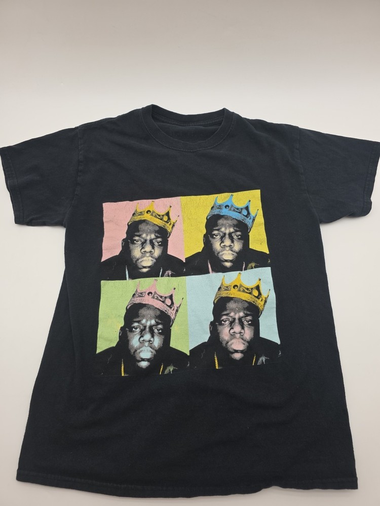 The Notorious Big T-shirt Men M Black Graphic Print Logo 100% Cotton.#45669