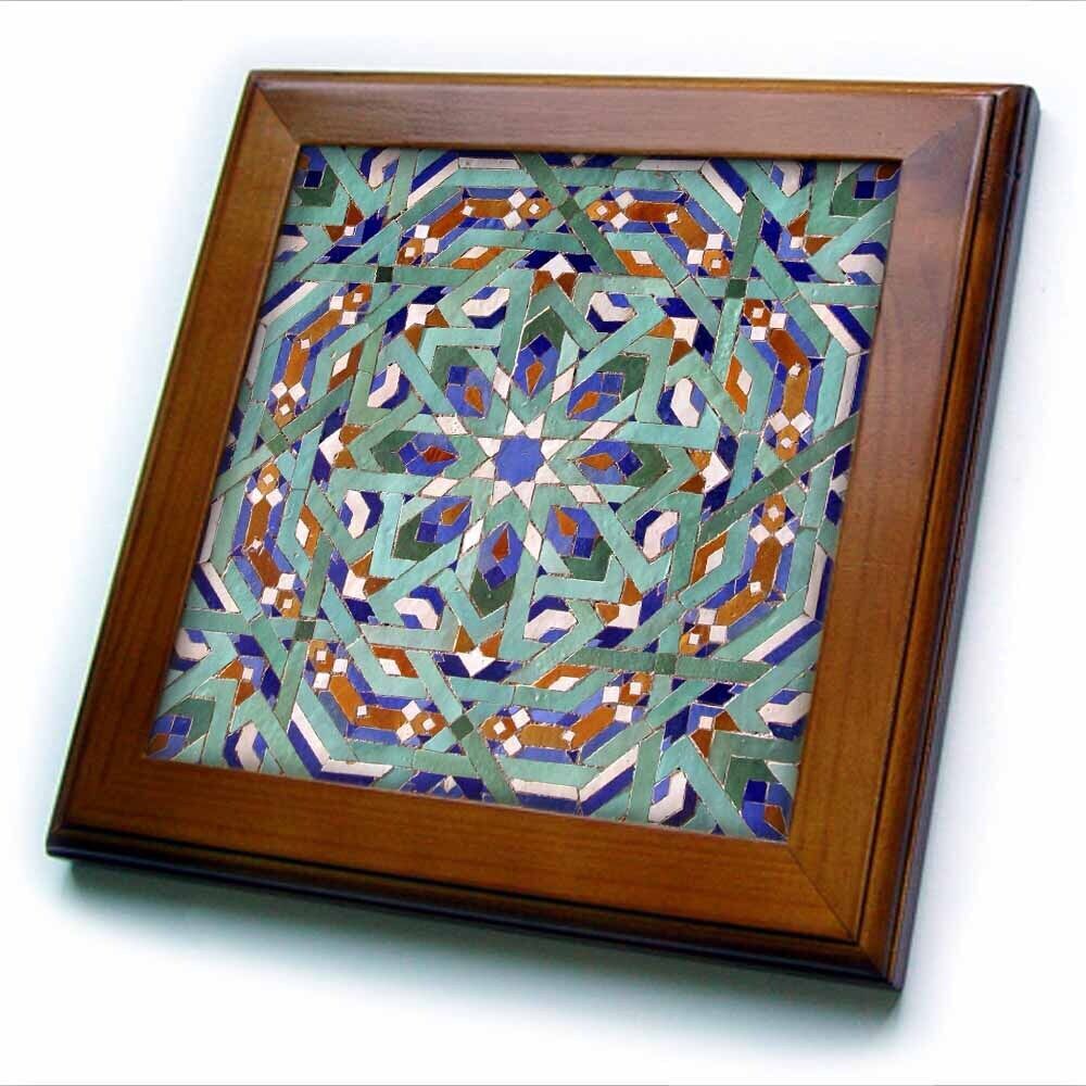 3dRose Morocco, Hassan II Mosque mosaic, Islamic tile detail-AF29 KWI0019 - Kymr